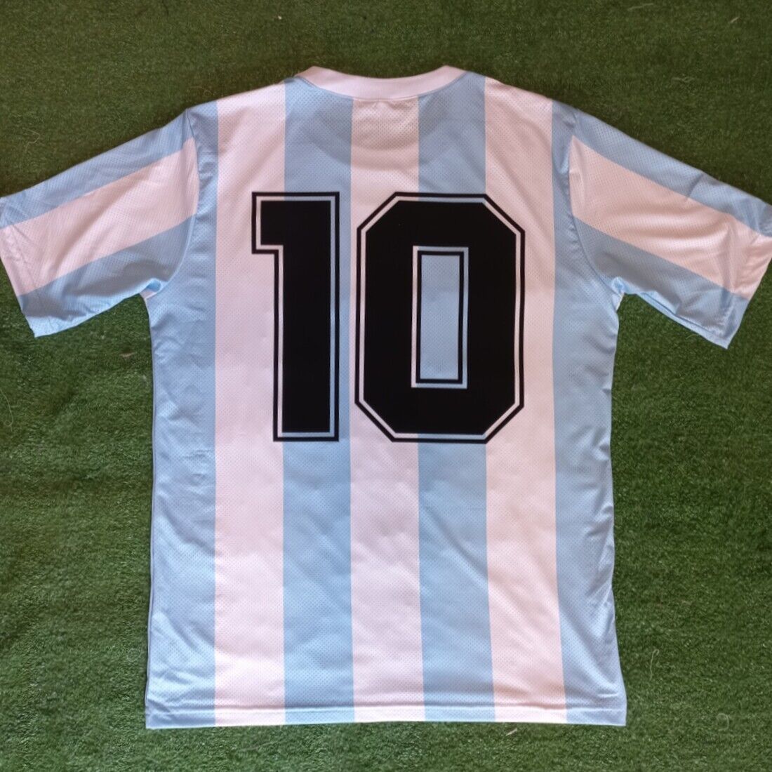 Maradona Argentina Mexico 1986 World Cup Retro Soccer Jersey Airtex