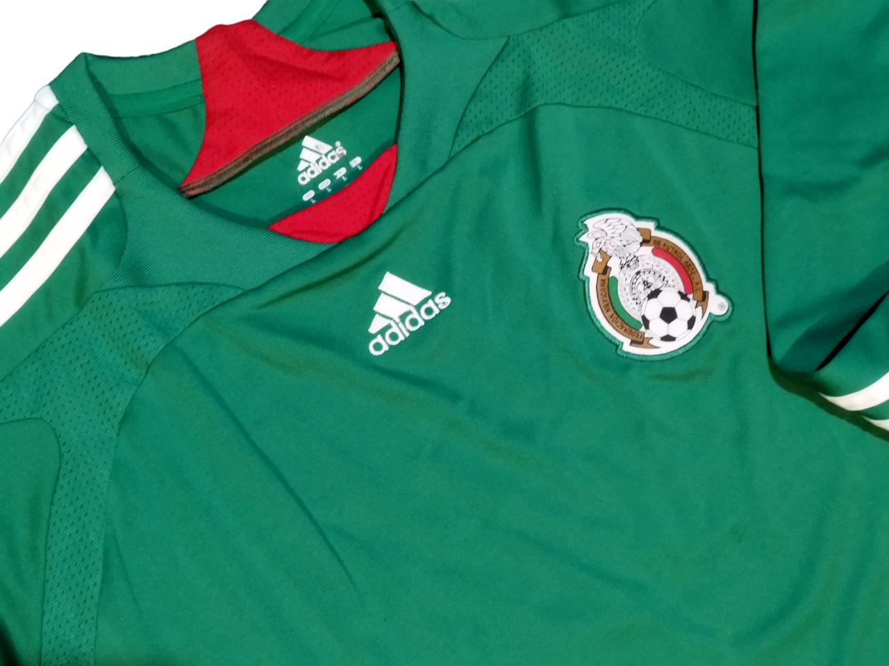 Mexico 2011 Soccer Jersey Home Adidas Gold Cup Long Sleeves