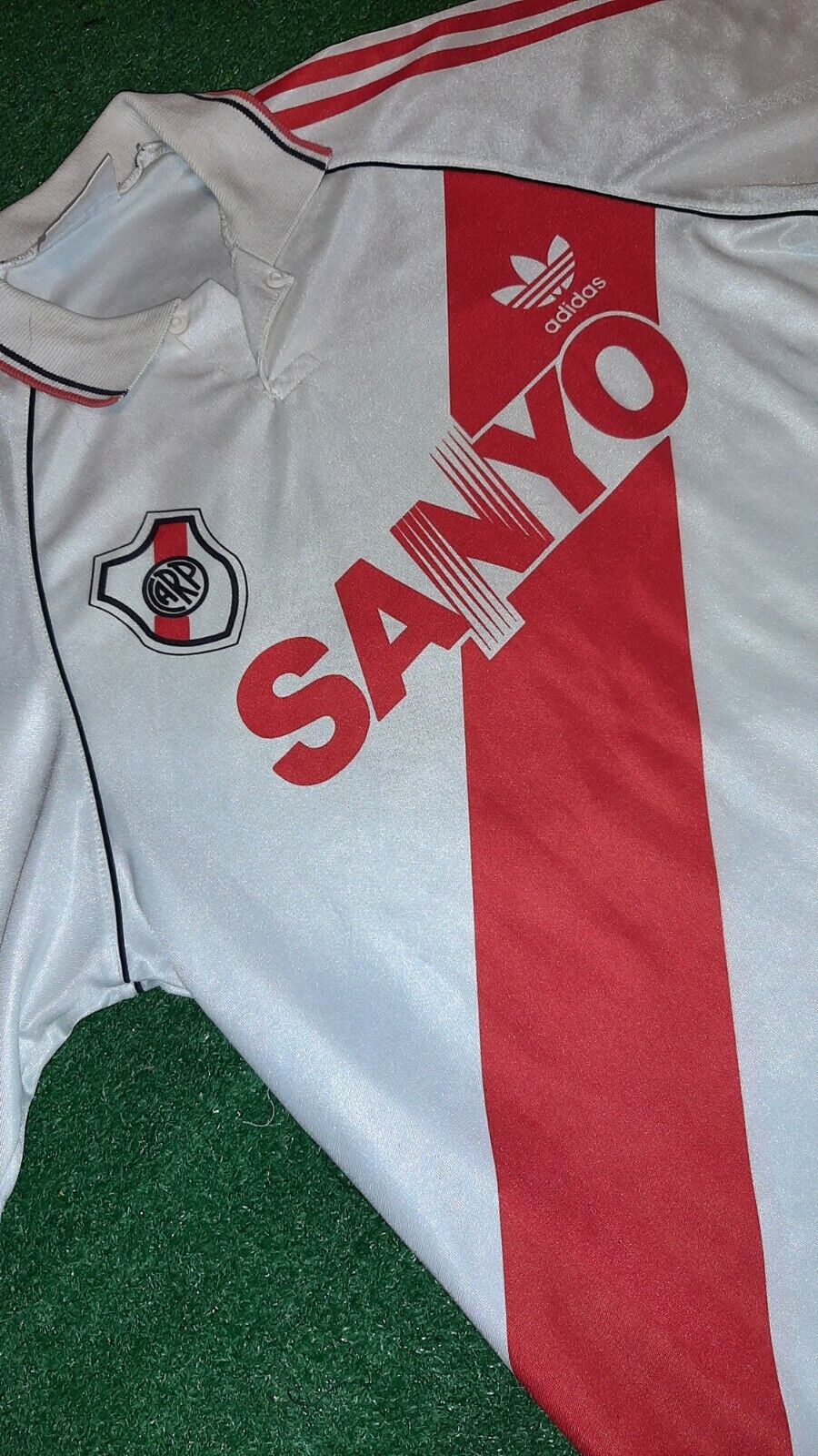 River Plate 1994 Sanyo Soccer Jersey Size 2 / M