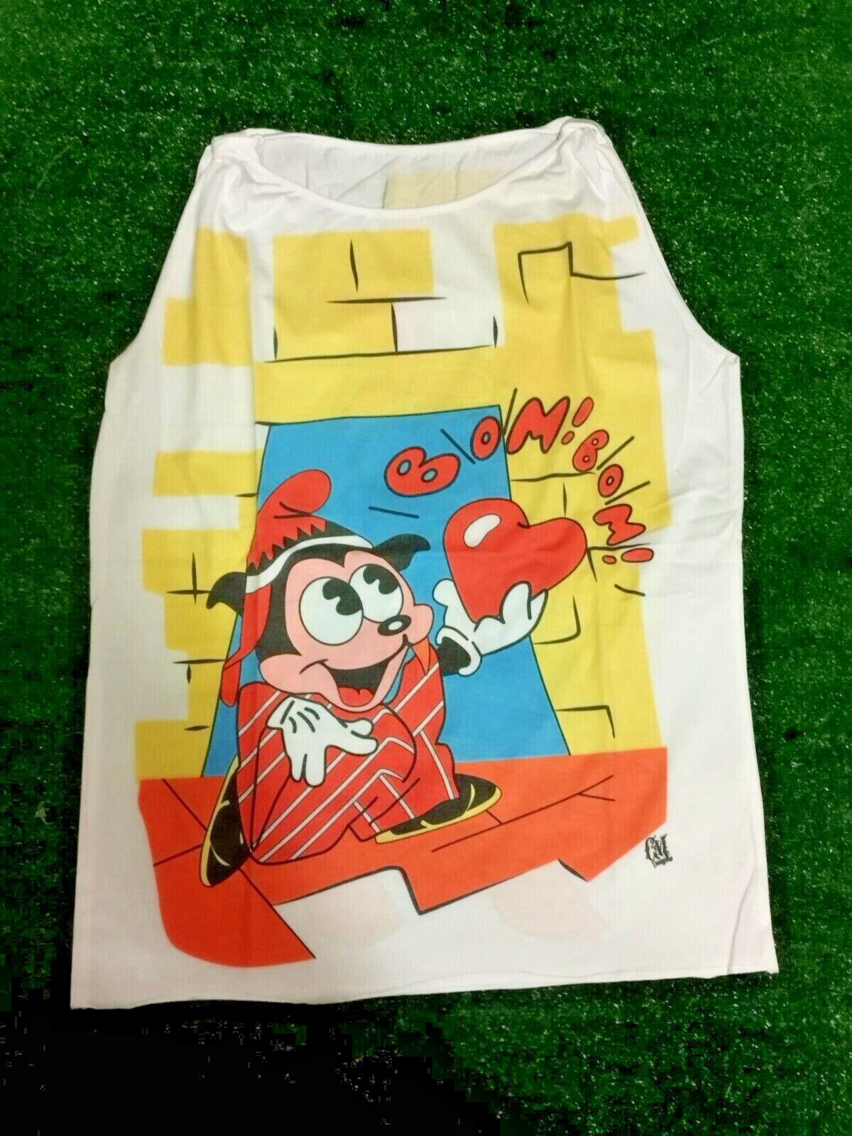 Freddie Mercury Tank Top Betty Boop scissors cut Live At Wembley Magic Tour