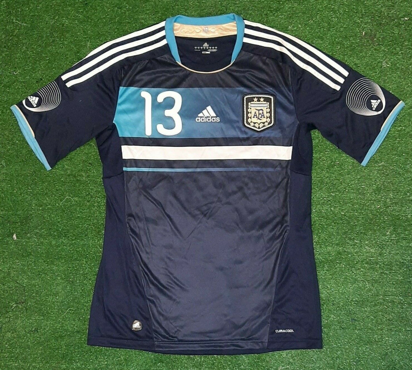 Argentina Away Jersey 2011 Adidas Number 13 Frendly Match Size M Climacool