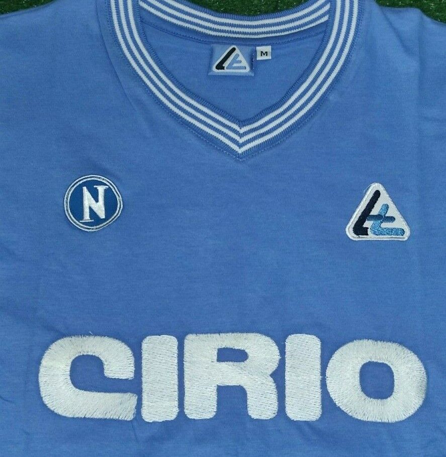 Napoli Cirio Maradona 1984 Retro Soccer Jersey Home