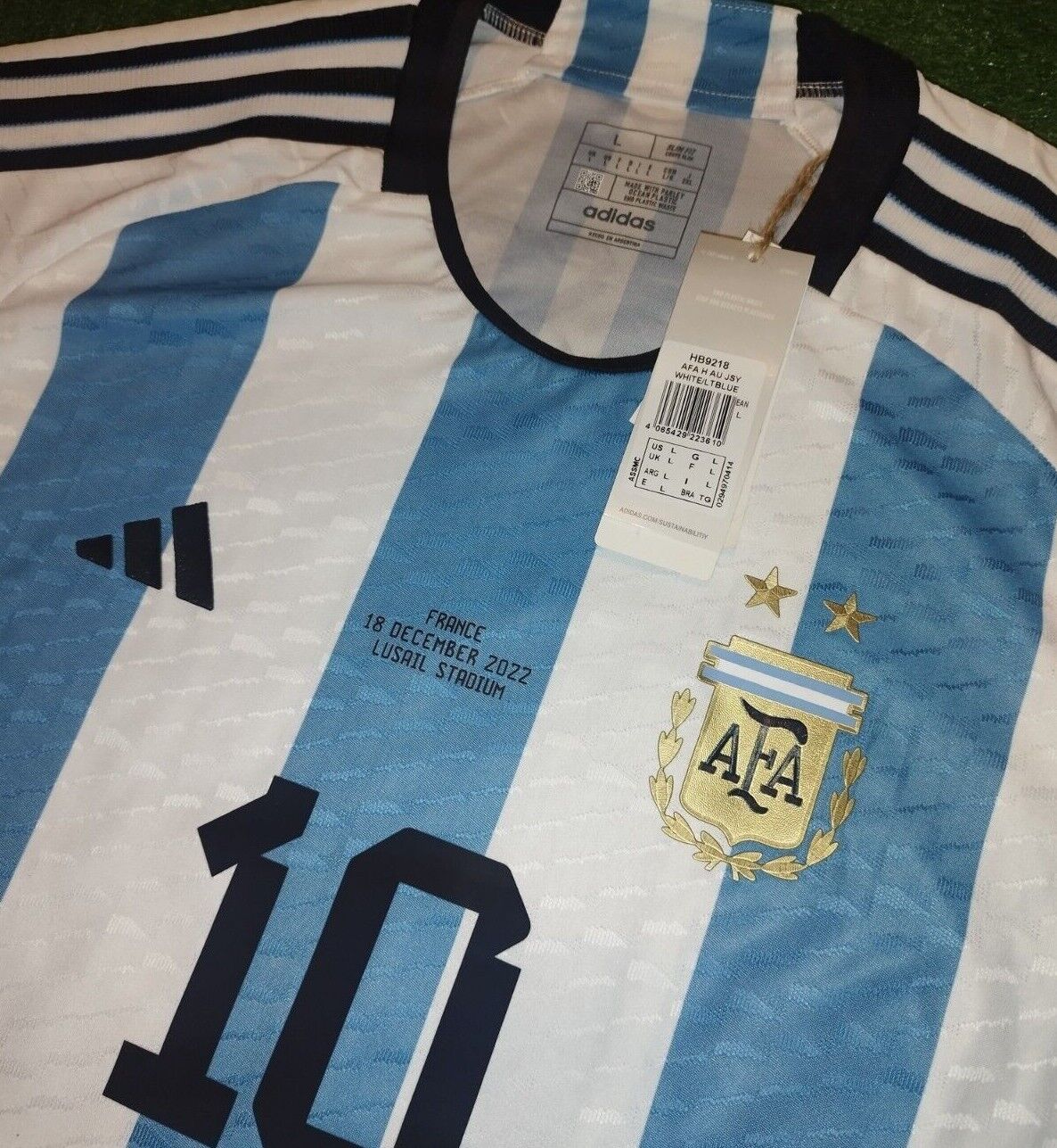 Argentina 2022 Soccer Jersey Home Adidas Final Match France Qatar 2022