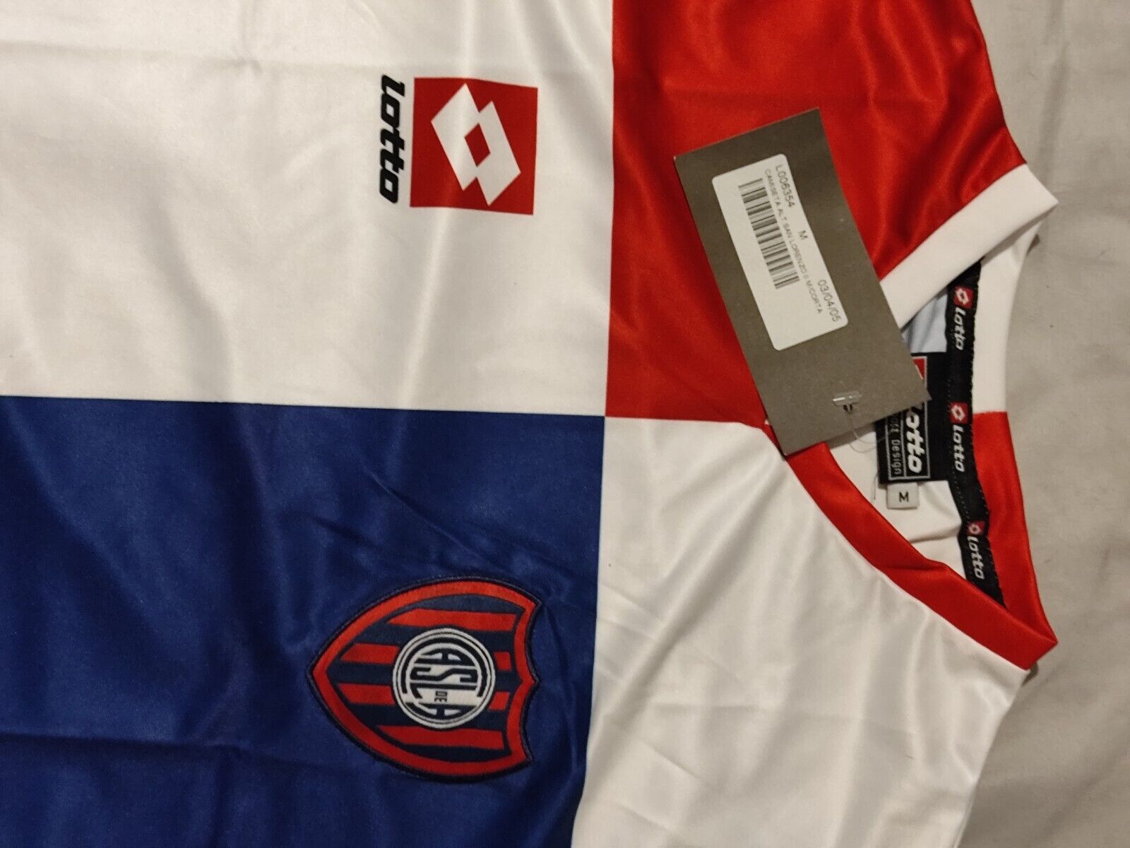 San Lorenzo Soccer Jersey Vintage 2006 Long NWT Lotto