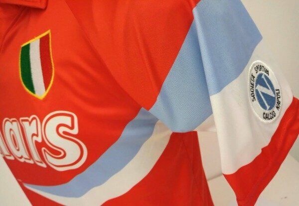 Maradona Napoli Mars Retro Soccer Jersey Shirt 1990/1991 Red