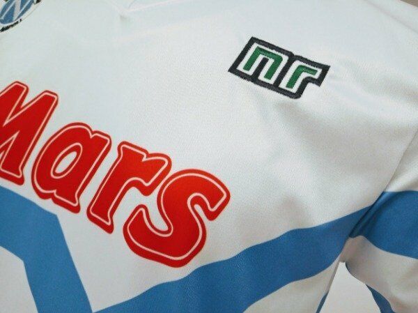 Maradona Napoli Mars Retro Soccer Jersey Shirt 1989/90 White