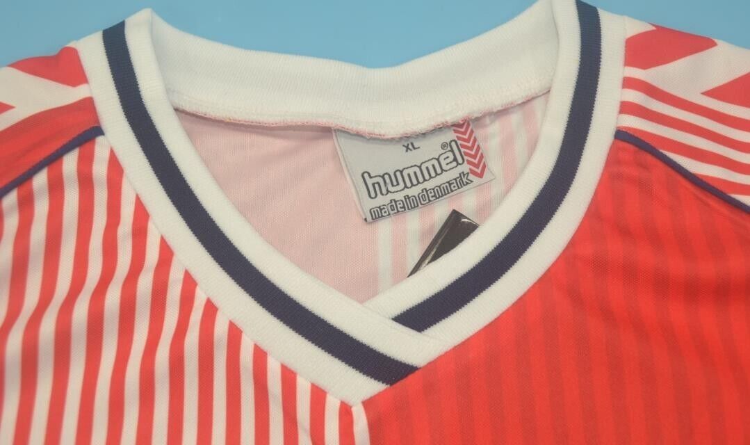 Denmark 1986 Home Retro Soccer Jersey