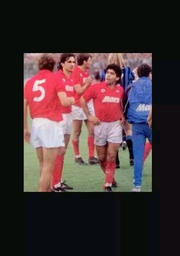 Napoli Maradona Mars 1988 Retro Soccer Jersey Away Sewn in numbering