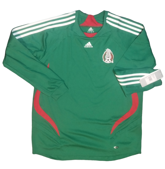 Mexico 2011 Soccer Jersey Home Adidas Gold Cup Long Sleeves