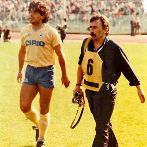Napoli Cirio Maradona 1984 Retro Soccer Jersey Away