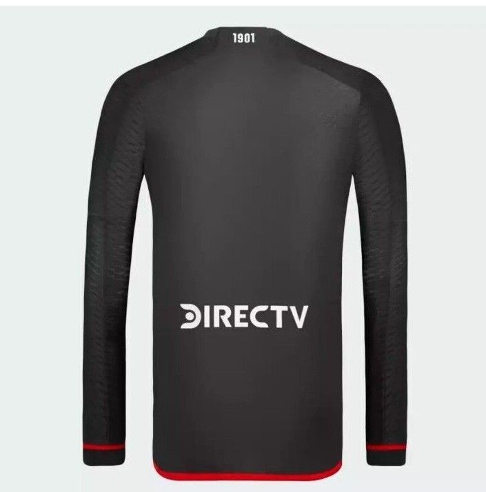 River Plate 2024 Away Soccer Jersey Aeroready Argentina Long Sleeves