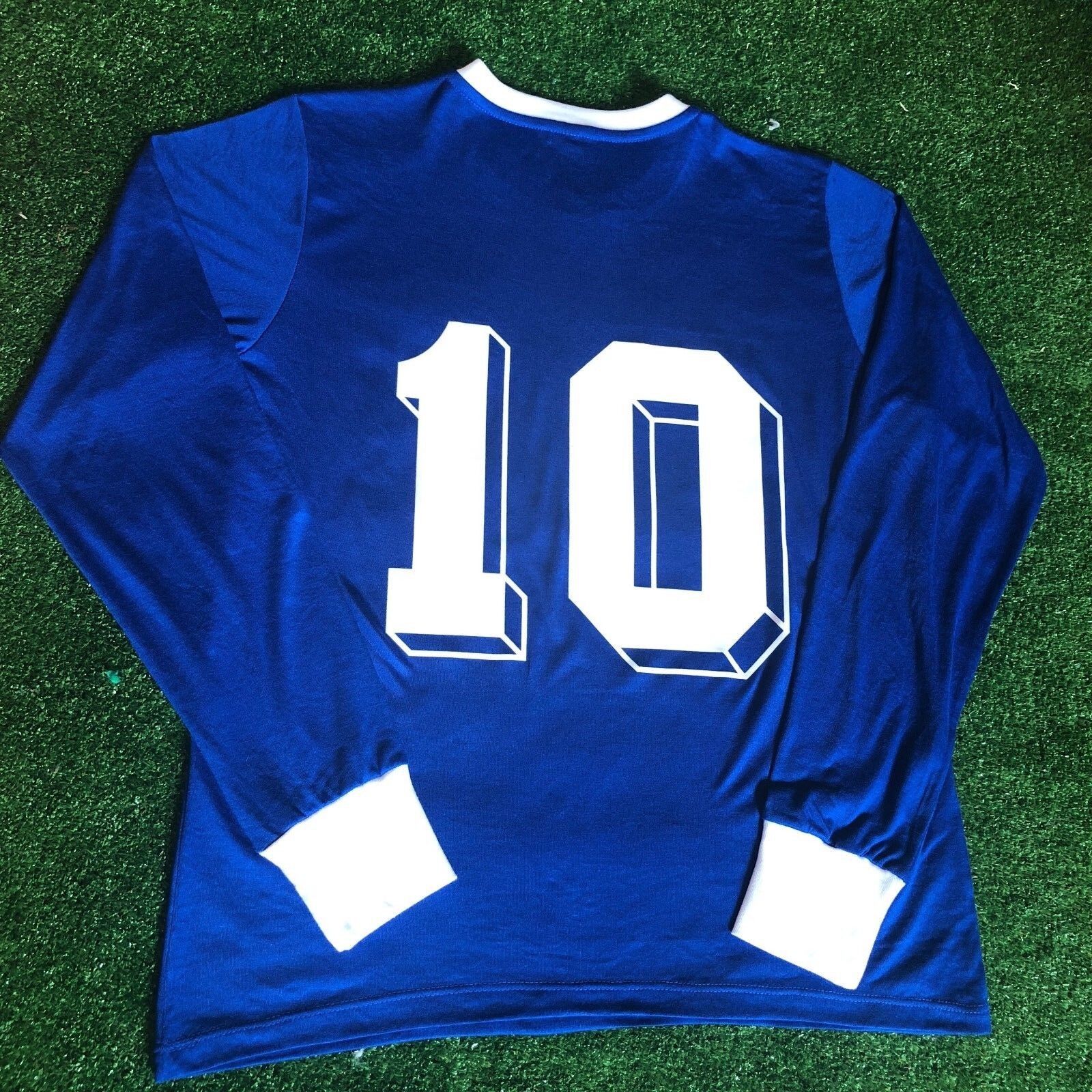 Maradona Argentina 1987/88 Retro Soccer Jersey Away Long Sleeves Lecoq