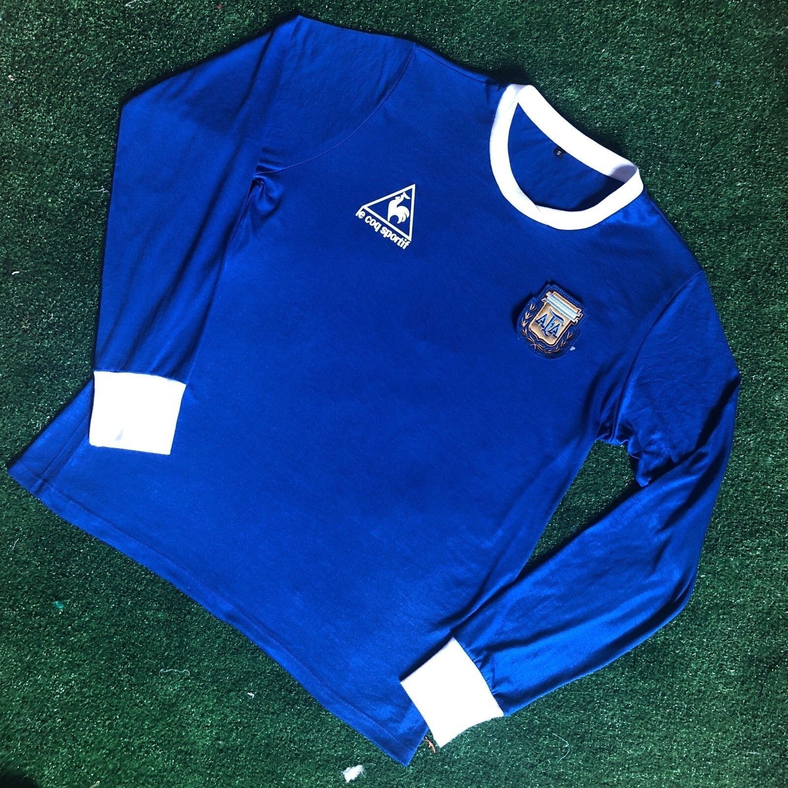 Maradona Argentina 1987/88 Retro Soccer Jersey Away Long Sleeves