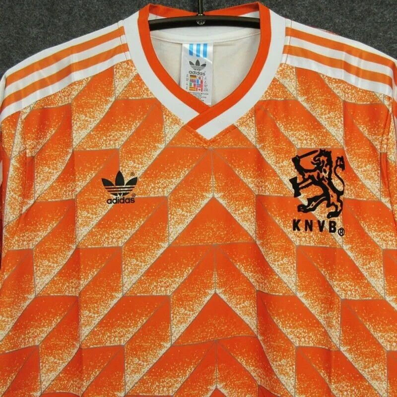 Netherlands 1988 Home Retro Soccer Jersey