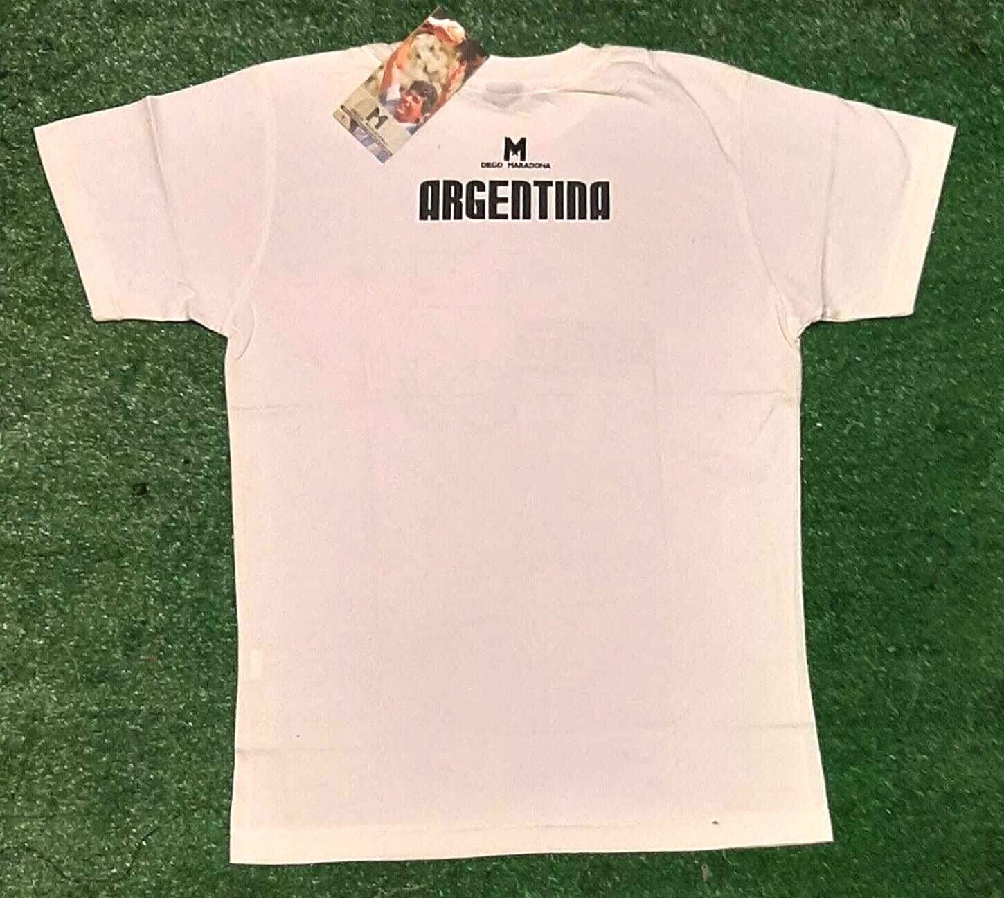 Maradona Argentina Vs England Milla  T Shirt GOAL OF THE CENTURY Soccer Jersey