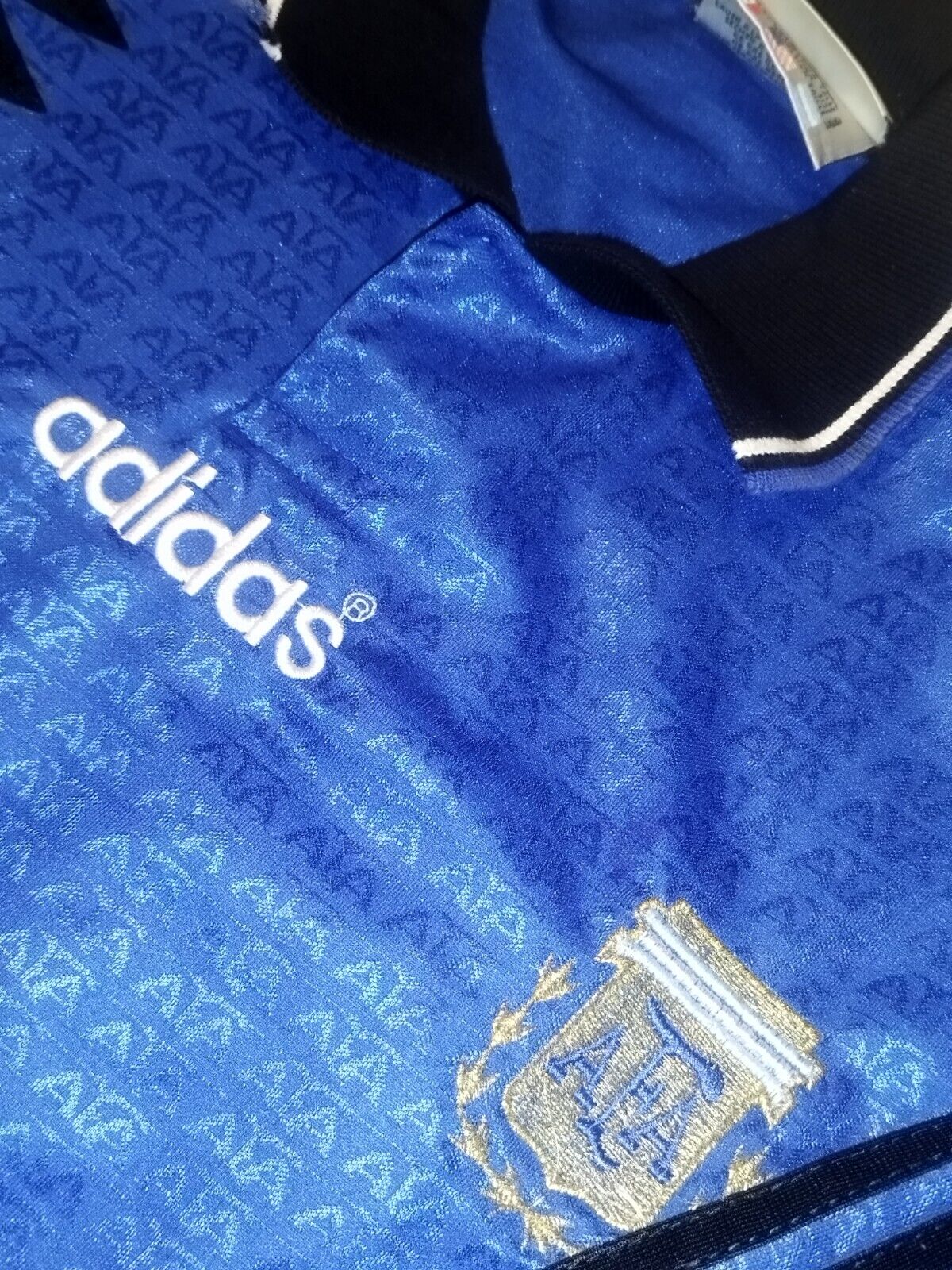 Argentina 1996 Authentic Long Sleeves Away Soccer Jersey