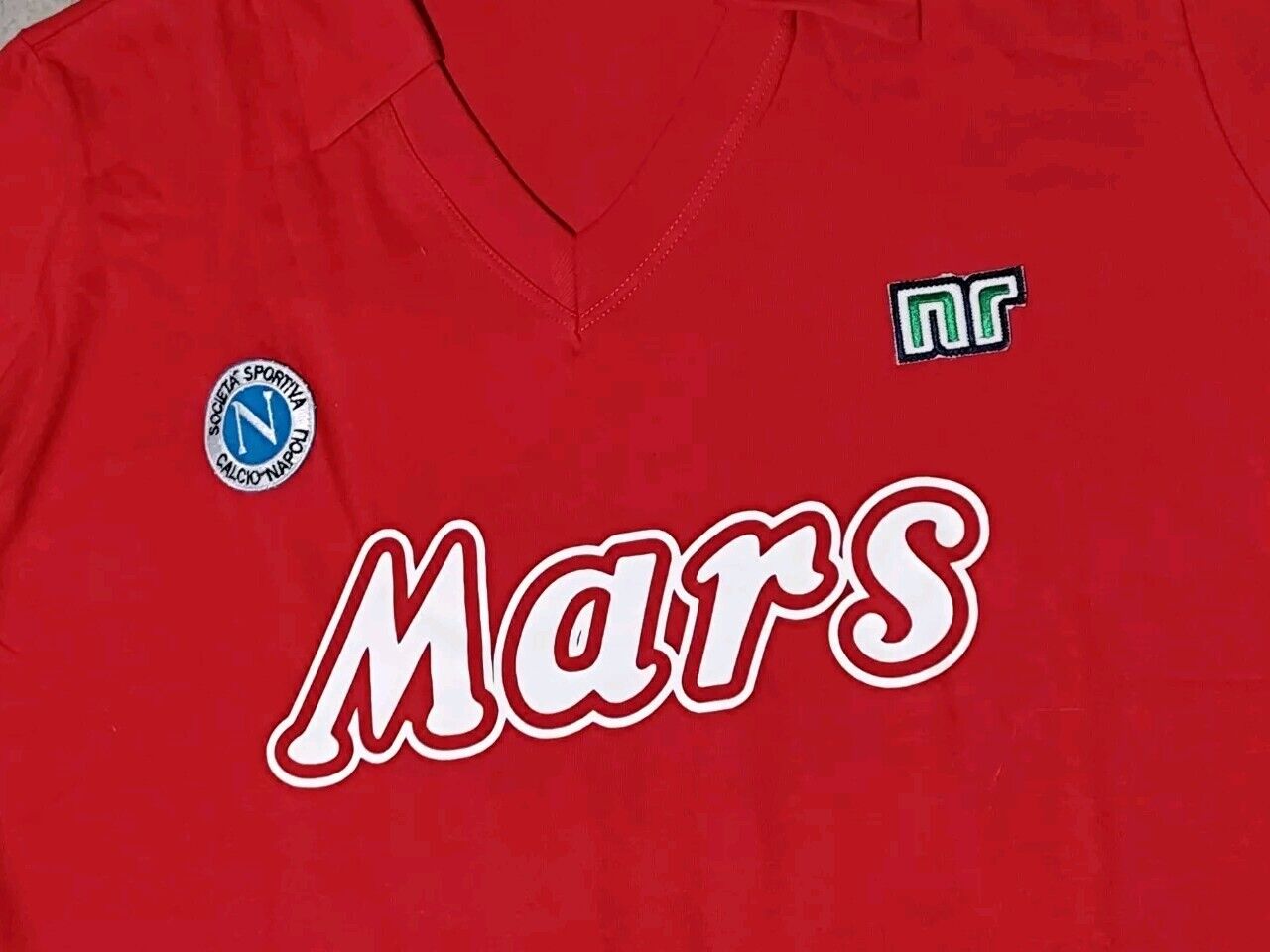 Napoli Maradona Mars 1988 Retro Soccer Jersey Away Sewn in numbering