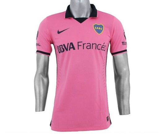Boca Juniors 2013 Pink Soccer Jersey Argentina