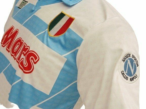 Maradona Napoli Mars Retro Soccer Jersey Shirt 1990/1991 White
