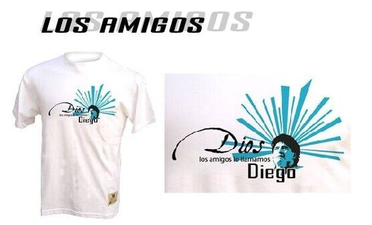 Maradona Milla T Shirt HIS FRIENDS CALL HIM GOD Retro Soccer Jersey