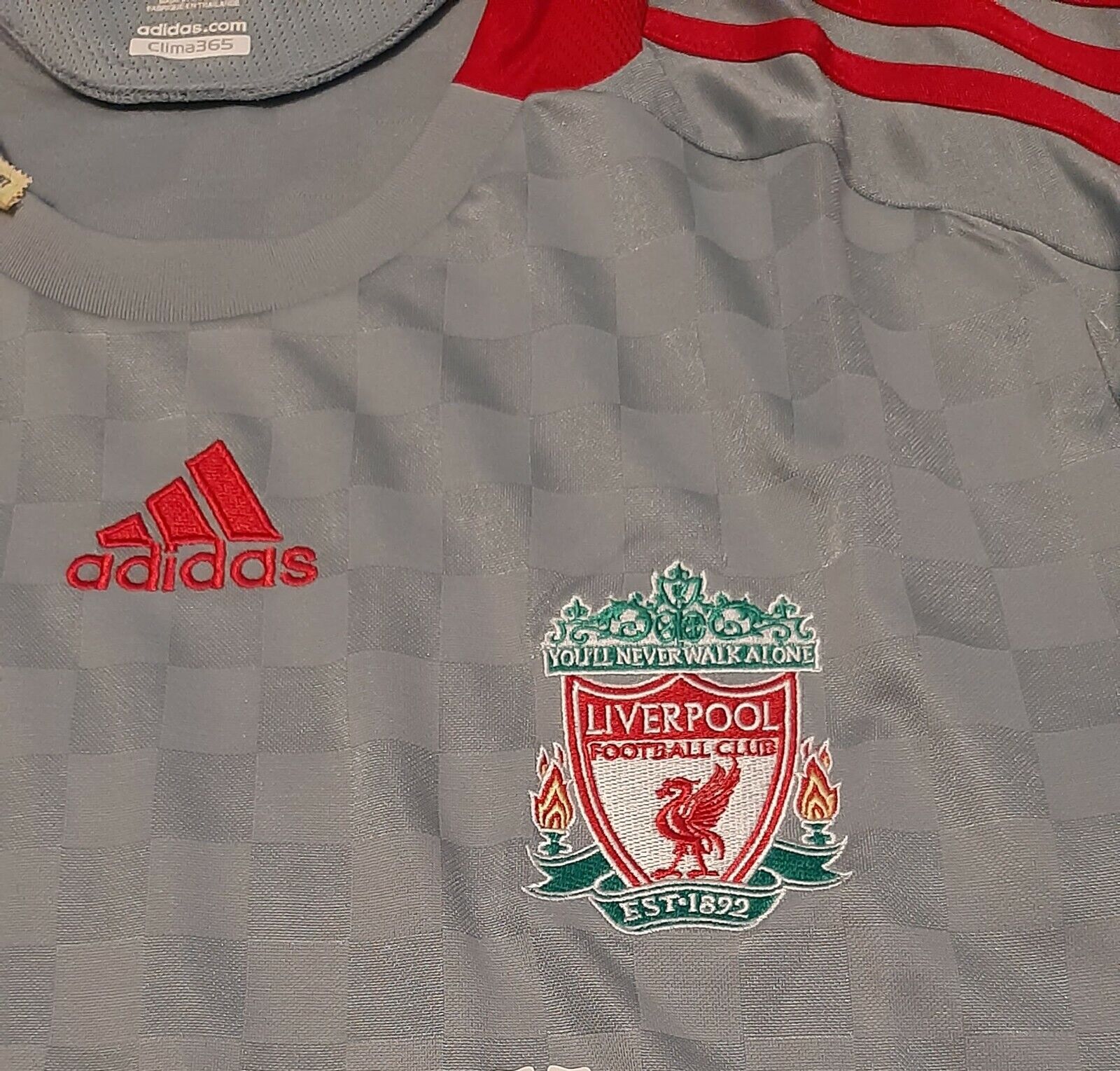 LIVERPOOL ENGLAND 2008/2009 AWAY FOOTBALL SHIRT JERSEY ADIDAS S/M/L
