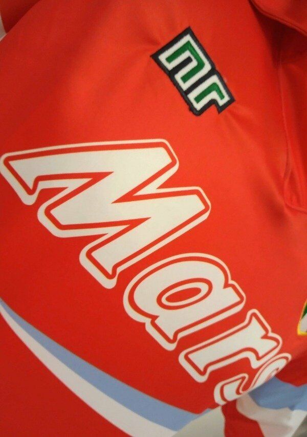 Maradona Napoli Mars Retro Soccer Jersey Shirt 1990/1991 Red