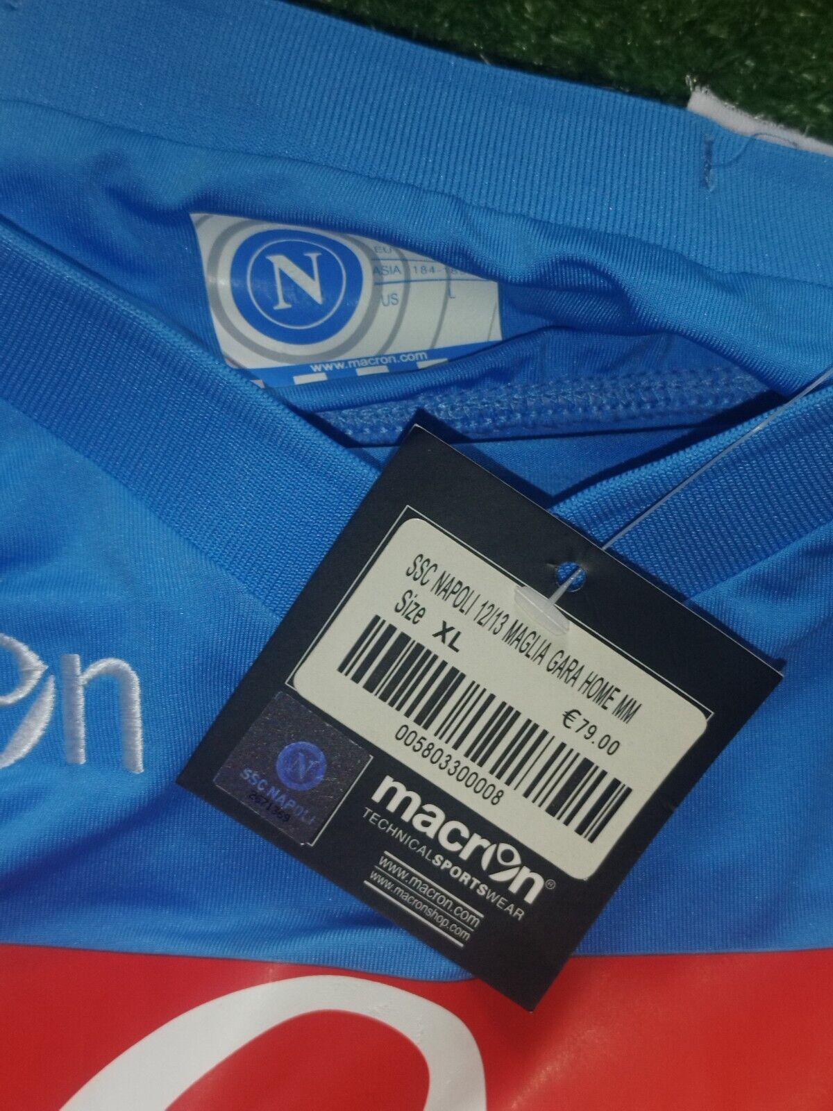 Napoli Lete 2013 Home Macron Soccer Jersey SEE DESCRIPTION