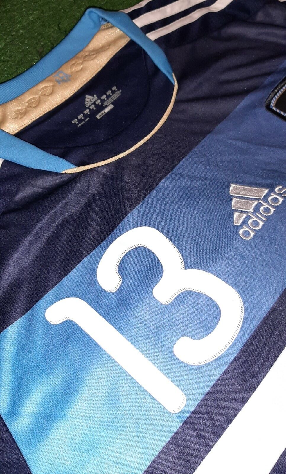 Argentina Away Jersey 2011 Adidas Number 13 Frendly Match Size M Climacool
