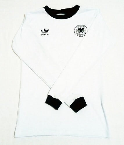 BECKENBAUER Germany 1974 Retro Home Shirt Long Sleeves