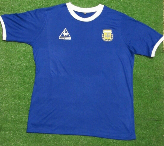 Argentina 1986 Away Retro Soccer Jersey Maradona