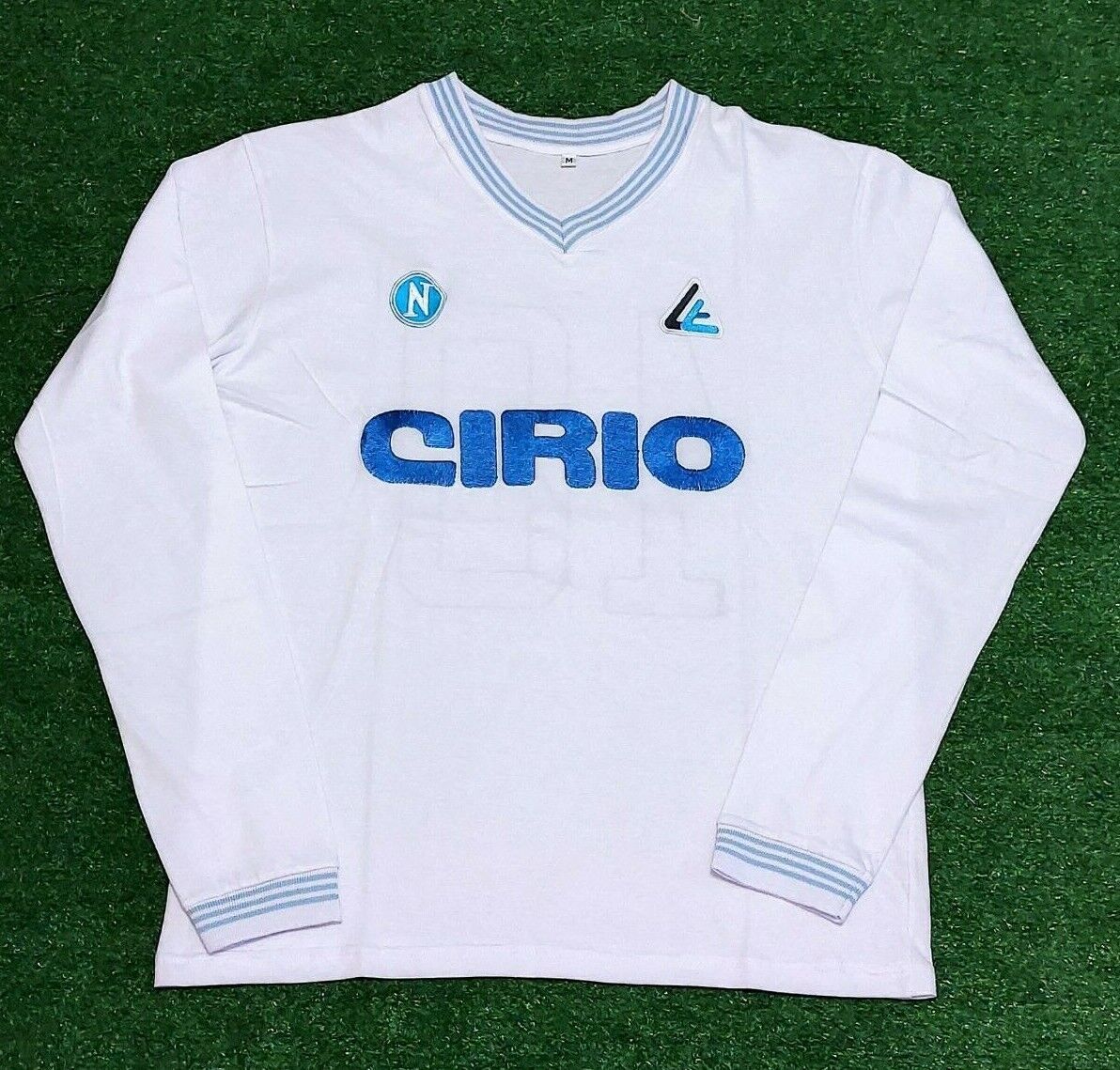 Napoli Cirio Maradona 1984 Retro Soccer Jersey Away White