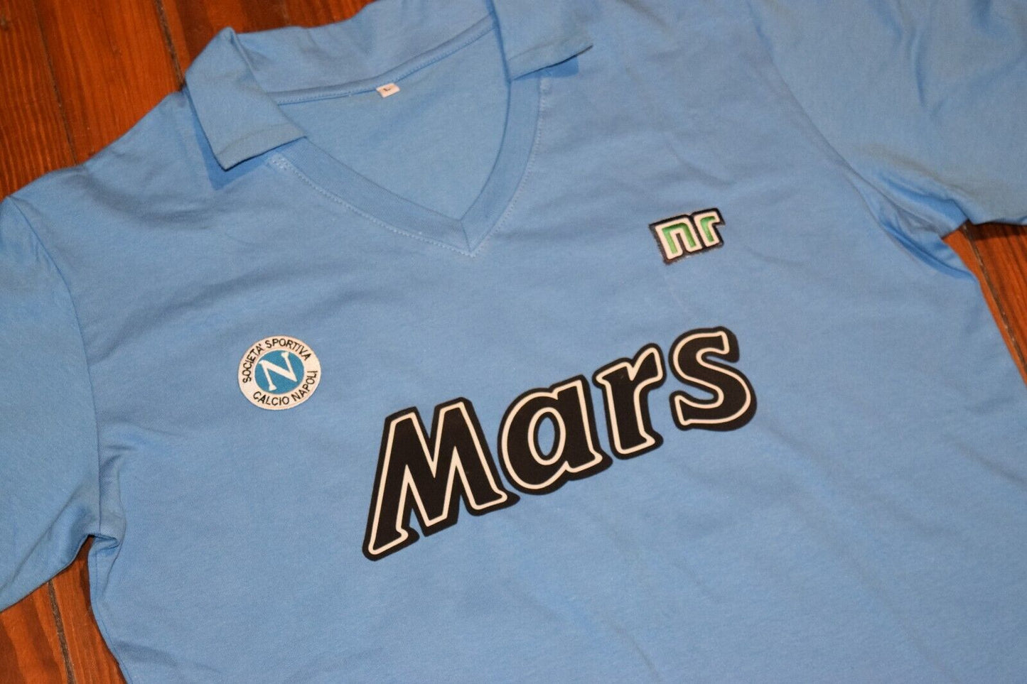 Maradona Napoli Mars Retro 1988 Soccer Jersey Sewn In Numbering