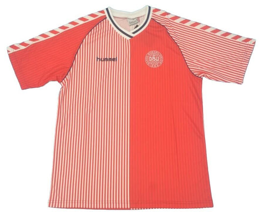 Denmark 1986 Home Retro Soccer Jersey