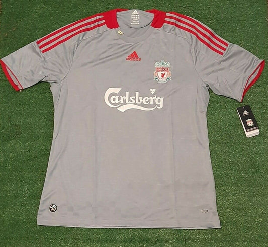 LIVERPOOL ENGLAND 2008/2009 AWAY FOOTBALL SHIRT JERSEY ADIDAS S/M/L