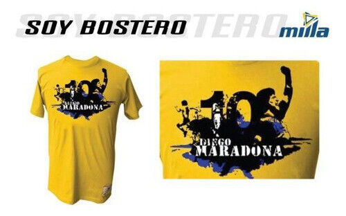 Maradona Milla T Shirt SOY BOSTERO Boca Juniors Retro Soccer