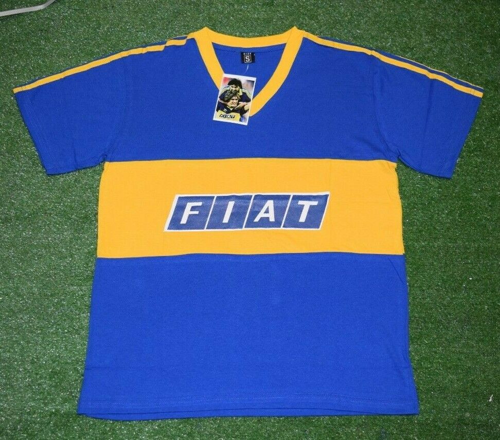 Boca Juniors Retro Soccer Jersey Fiat 1990 / 91