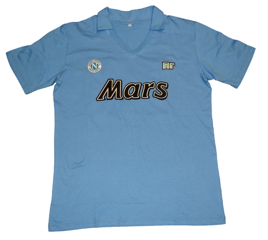 Maradona Napoli Mars Retro 1988 Soccer Jersey Sewn In Numbering