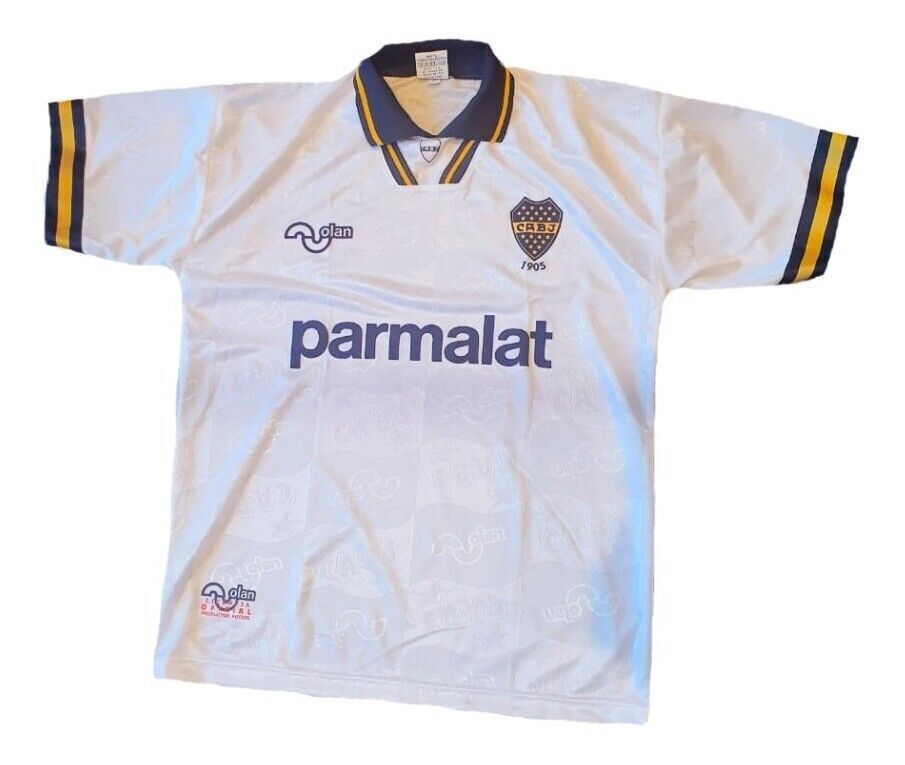 Boca Juniors 1995/96 Maradona Olan Parmalat Soccer Jersey