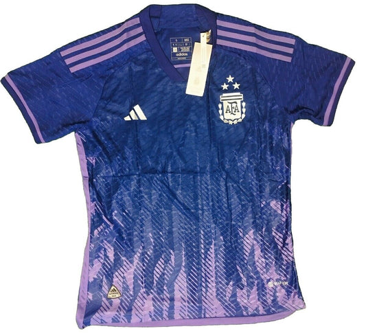 Argentina 2023 Soccer Jersey Away Adidas Champions Qatar 2022