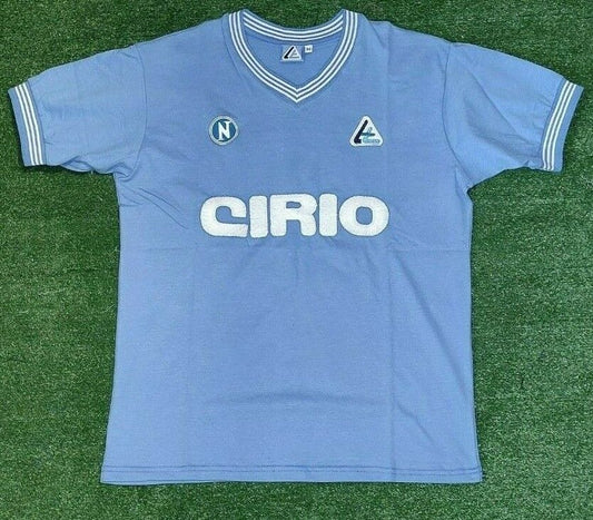 Napoli Cirio Maradona 1984 Retro Soccer Jersey Home 